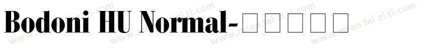 Bodoni HU Normal字体转换